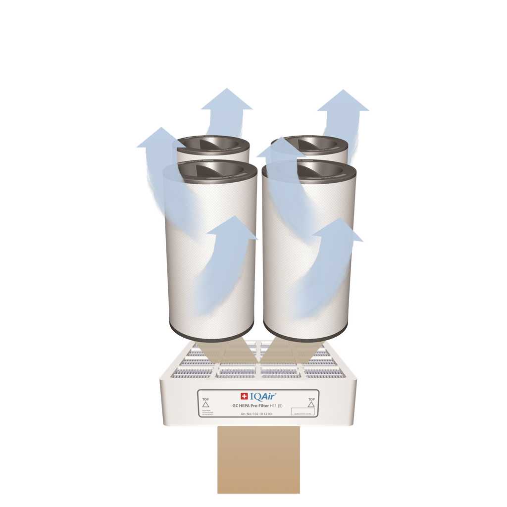 IQAir GC Multi gas air flow