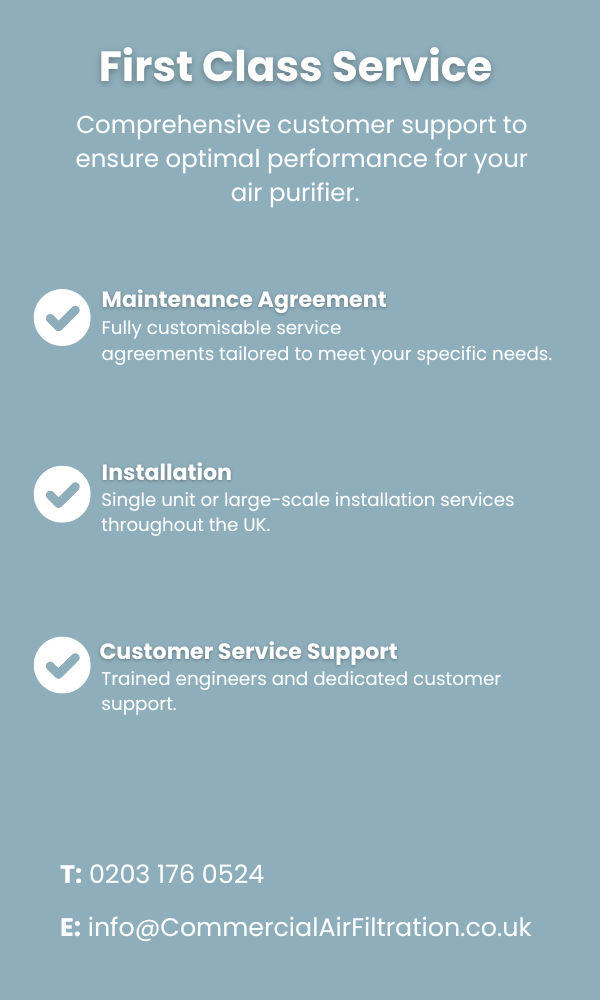 Air purifier servicing