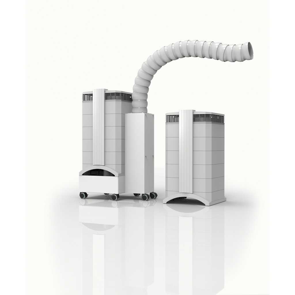 Dental shop air cleaner